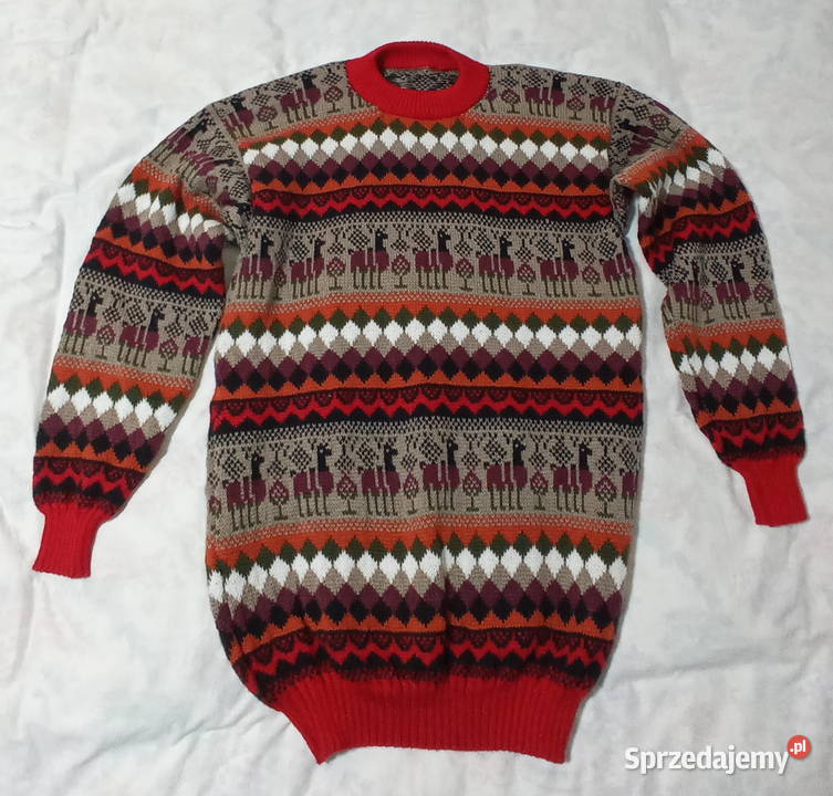 Peruwiański Sweter Unisex Artesanal Alpaka Kudowa-Zdrój