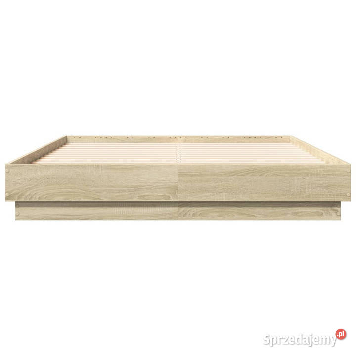 Rama łóżka z oświetleniem LED dąb sonoma 135x190 mazowieckie Warszawa