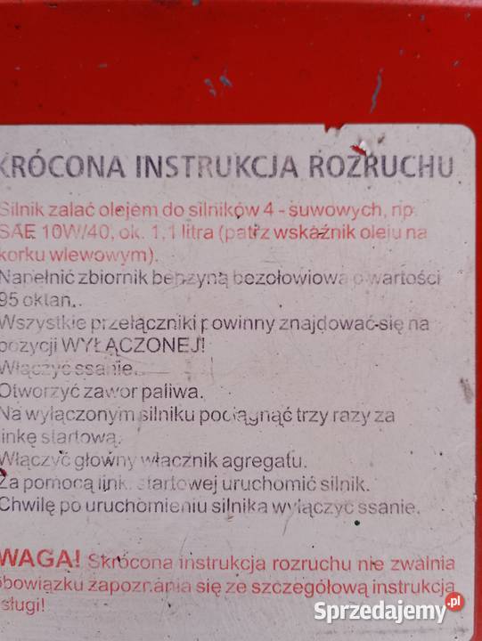 Spawarka mobilna Agregat prądotwórczy małopolskie Oświęcim