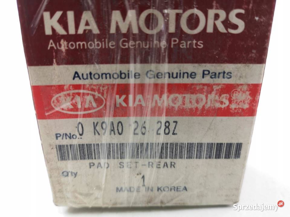 KLOCKI HAMULCOWE TYŁ KIA SHUMA 9704 15 16 18 Klocki hamulcowe