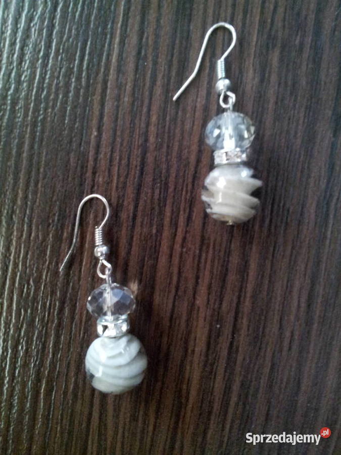 Kolczyki nowe kulki zielone Pszczyna