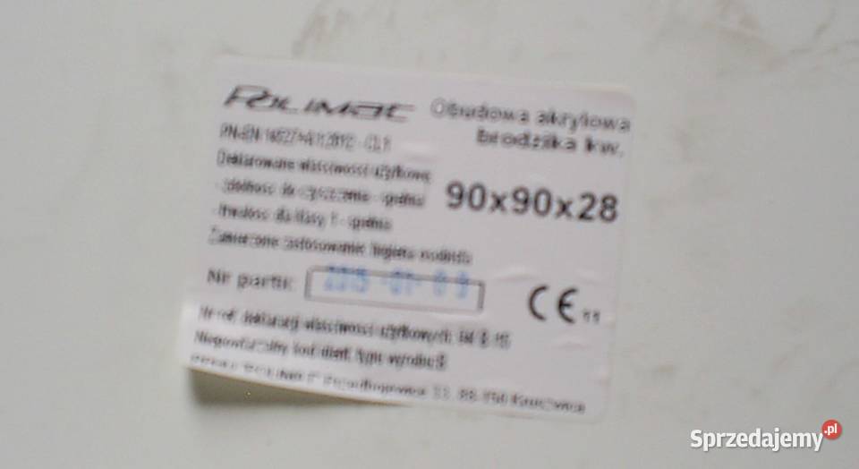 obudowa akrylowa do Brodzika Olkusz sprzedam