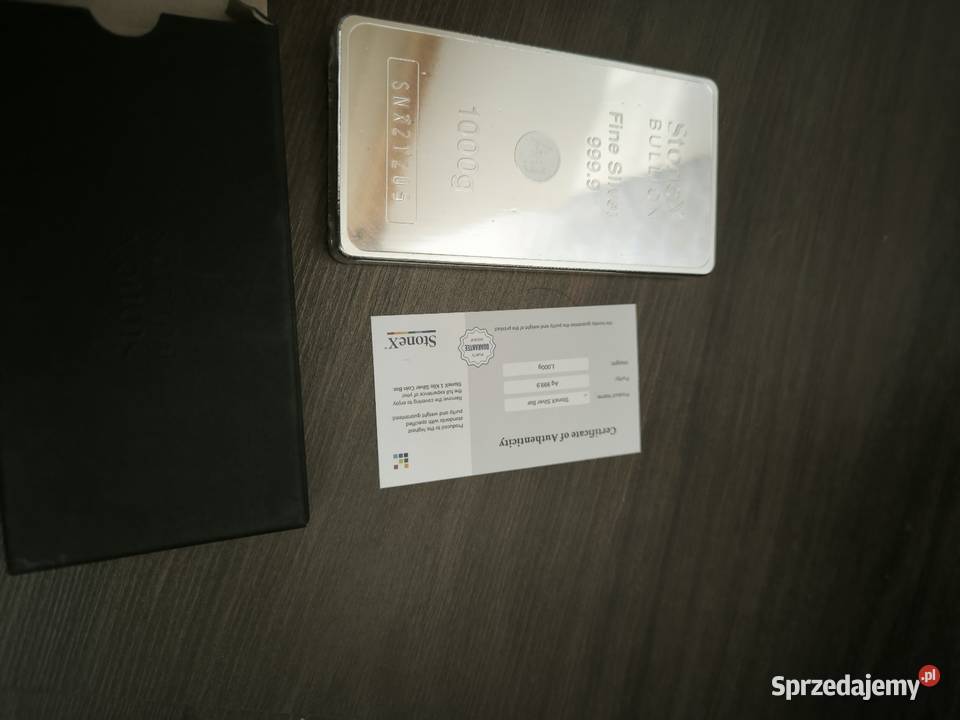 Srebro sztabka 1 Legnica