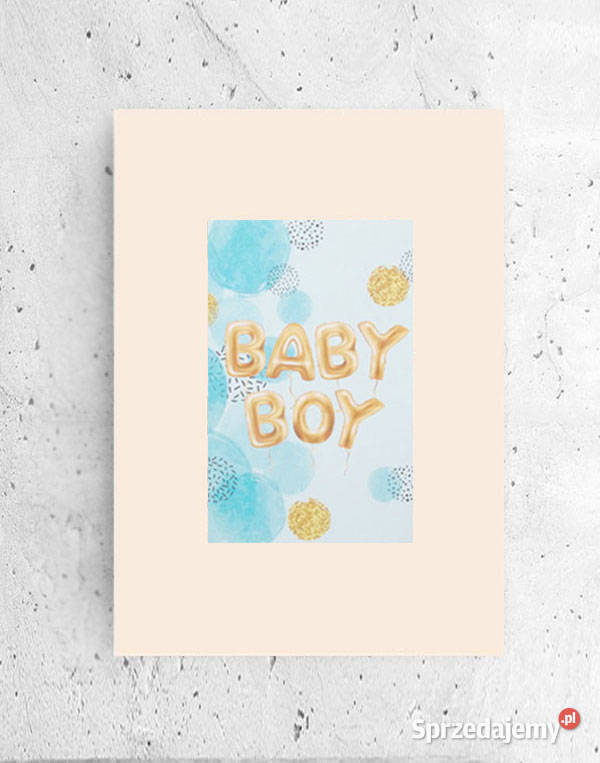 baby boy plakat A4 pastelowy plakat do pokoju warmińsko-mazurskie sprzedam