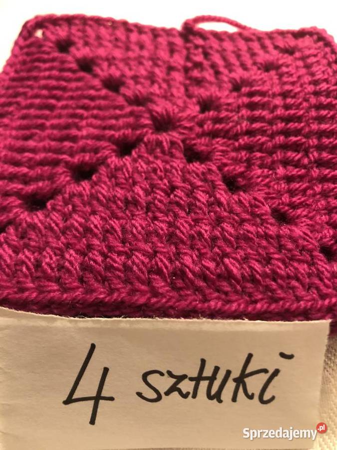 Kwadraty babunipoduszka pled narzuta Nowe Zegrze