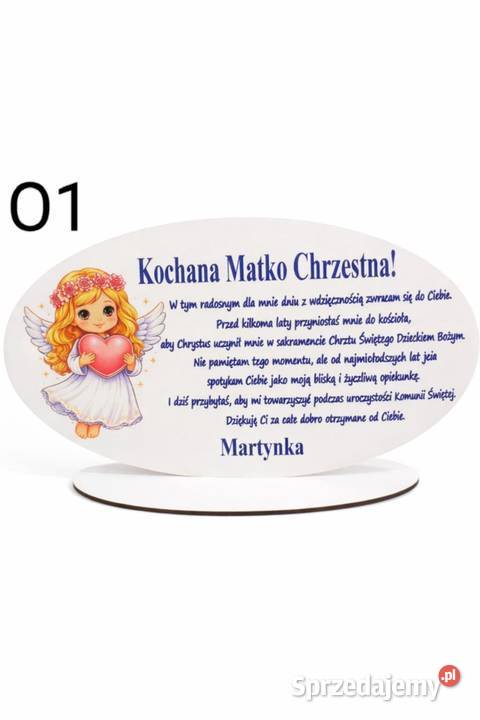 Podziękowania z okazji Pierwszej Komunii Świętej małopolskie