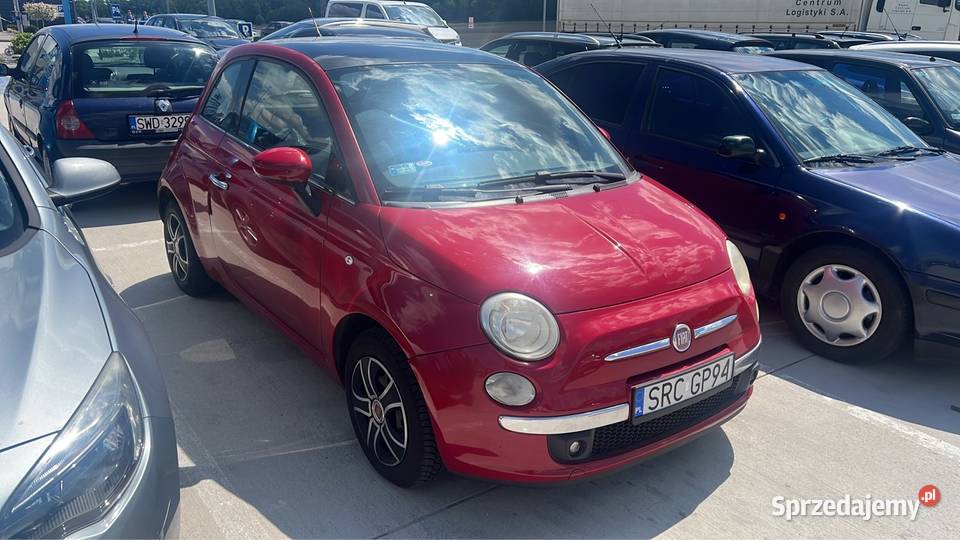 Fiat 500 12 benzyna klimatyzacja panoramiczny poduszka powietrzna Motoryzacja Pszów