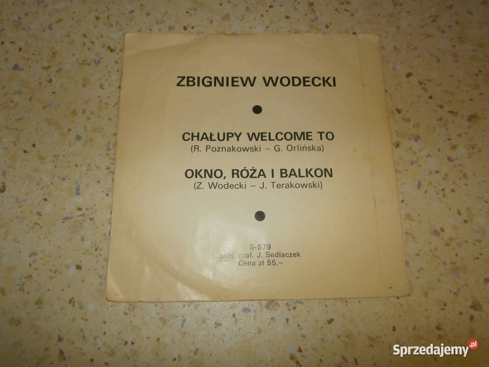 Winyl singiel Zbigniew Wodecki Chałupy wolcome łódzkie