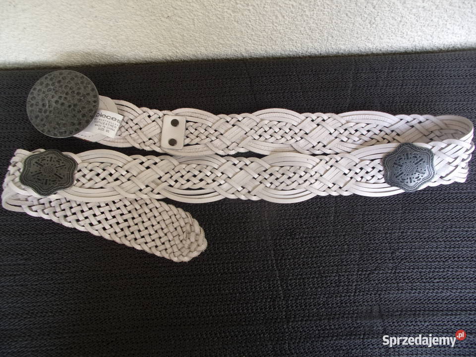 Firmowy pasek damski Pieces skórzany kolor Warszawa sprzedam