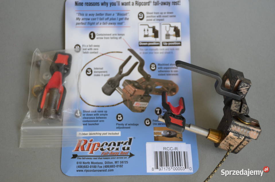 Podstawka Ripcord Camo opadająca do łuk Sporty strzeleckie i myślistwo