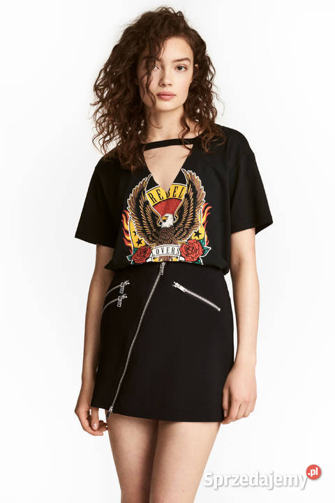 czarna spódniczka spódnica HM xxs 32 zip zamek Toruń sprzedam