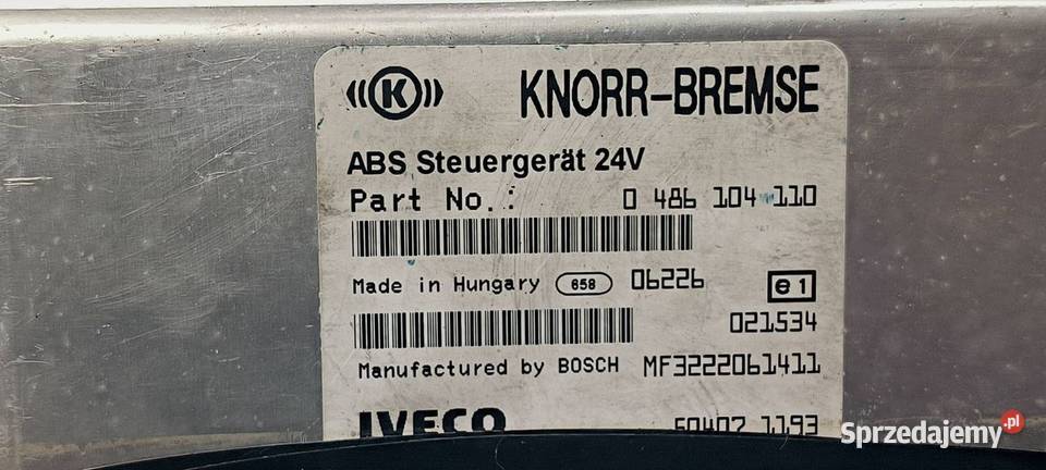 MODUŁ IVECO EUROCARGO 100E18 0486104110 Lipno