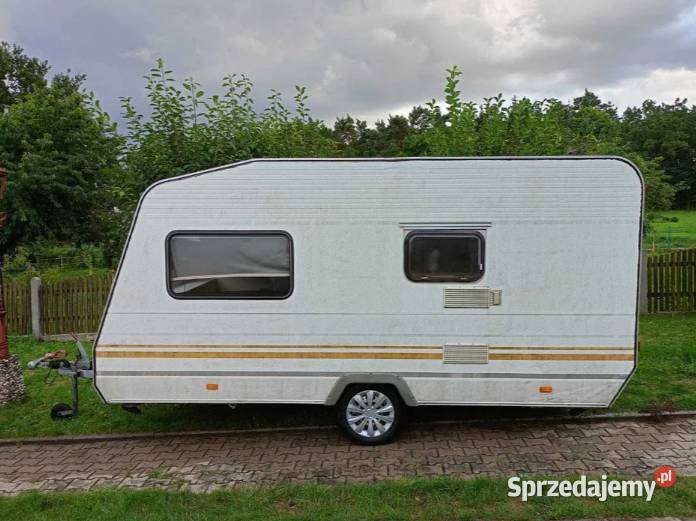 Przyczepa kempingowa Knaus Country 550m kemping lubuskie Zielona Góra