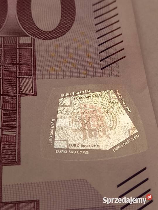 Banknot 500 Euro UNC Siedlce sprzedam