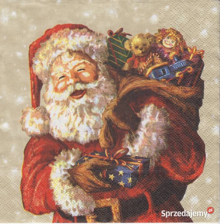 Decoupage serwetki MIkołaj Boże Narodzenia świętokrzyskie Skarżysko-Kamienna