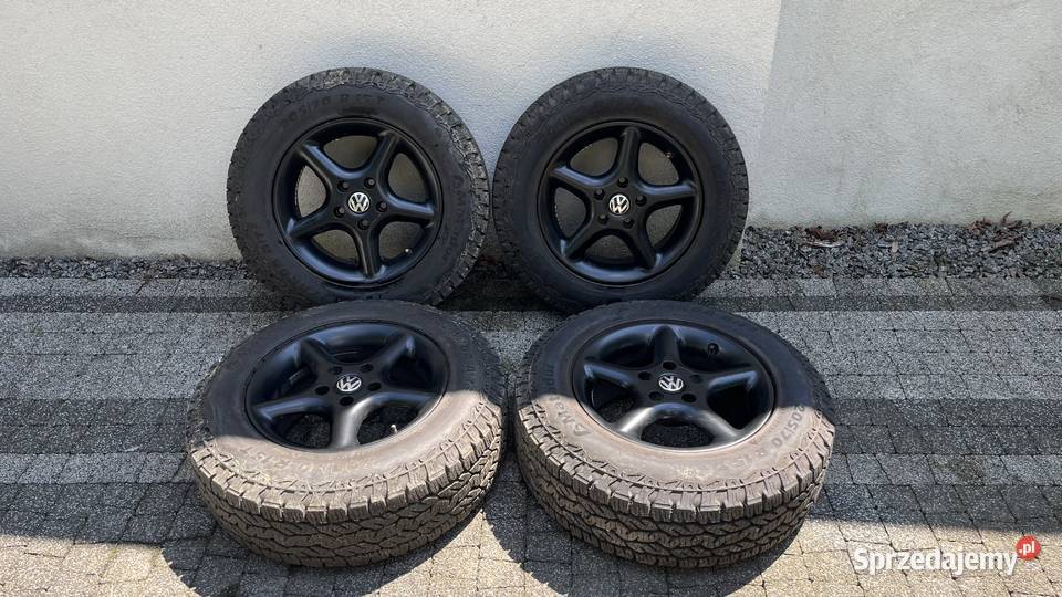 alufelgi z oponami AT izzarda r15T vw t4 vag 4x4 aluminiowe Paczków
