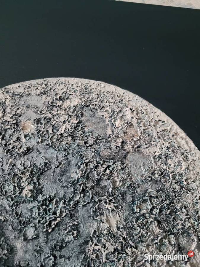 Obraz akrylowy ręcznie malowany MOON Kępno sprzedam