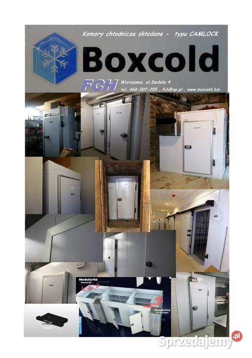 KOMORA CHŁODNICZA SKŁADANA NA ZAMKI HAKOWE