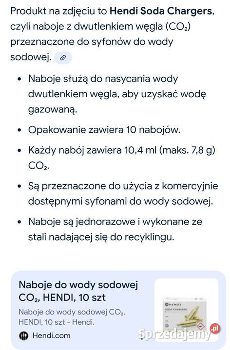 naboje CO2 Hendi do syfonu Częstochowa