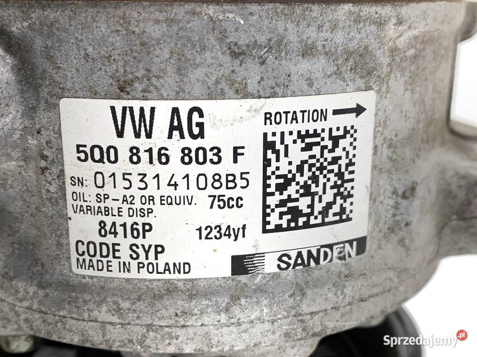 SPRĘŻARKA KLIMATYZACJI SKODA FABIA III