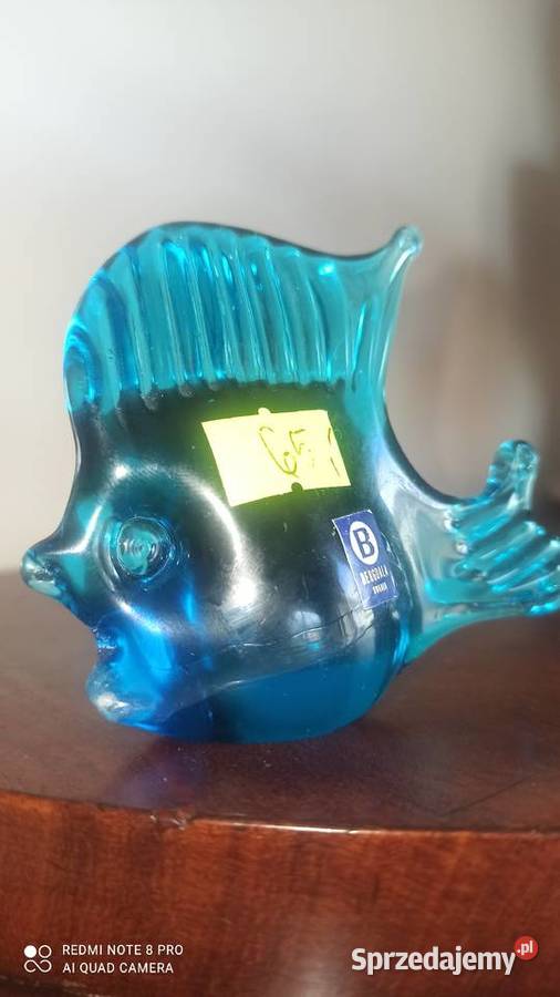 Figurka szklana rybka
Manufaktura Bergdala sprzedam
