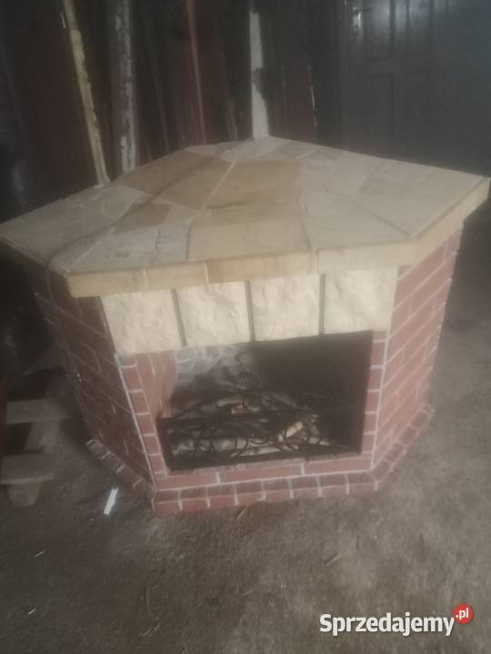 Kominek elektryczny drewniany ceglany ozdobne Czernikowo