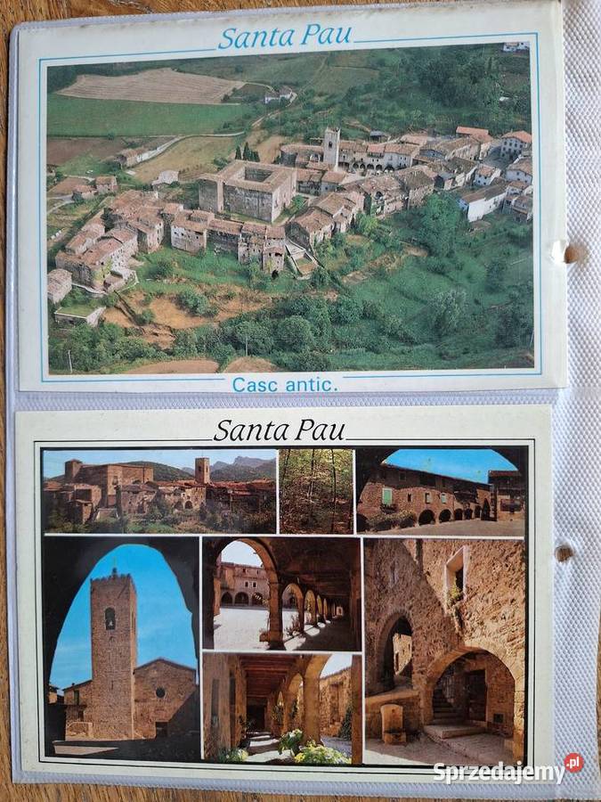 Hiszpania Santa Pau pocztówki 3 Kultura i Rozrywka sprzedam