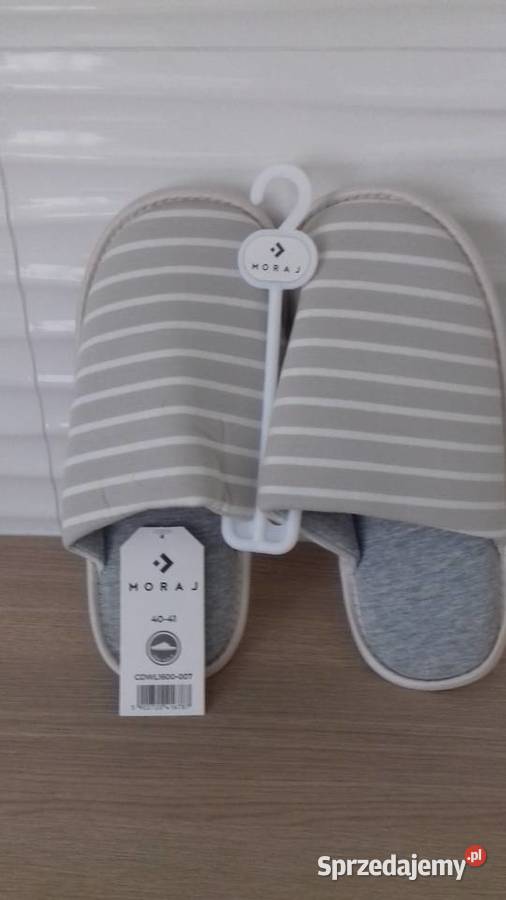 Pantofle damskie beżowe nowe do sprzedania Kraków