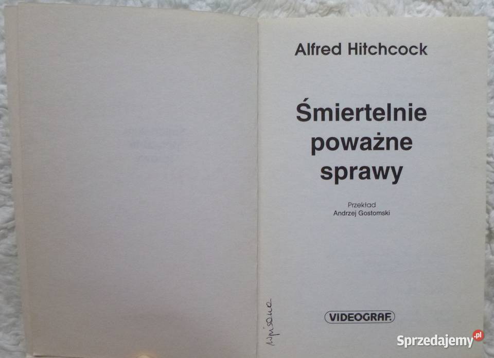 Śmiertelnie poważne sprawy antologia Alfreda Warszawa