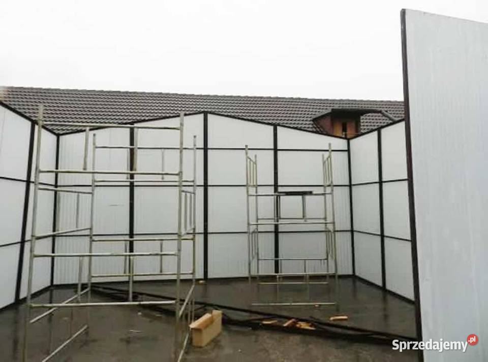 Blaszana hala 86 m biała