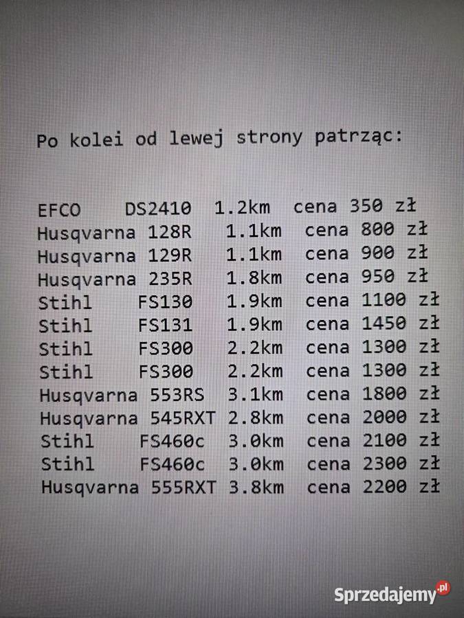 Kosa spalinowa podkaszarka STIHL Stan Łowicz