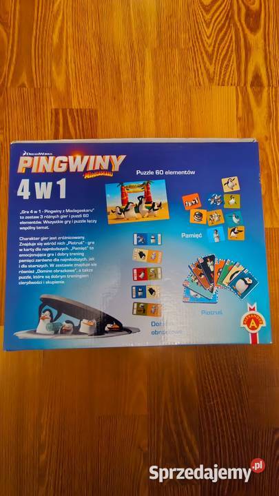 Pingwiny 4w1 pamięć piotruś domino puzzle Poznań