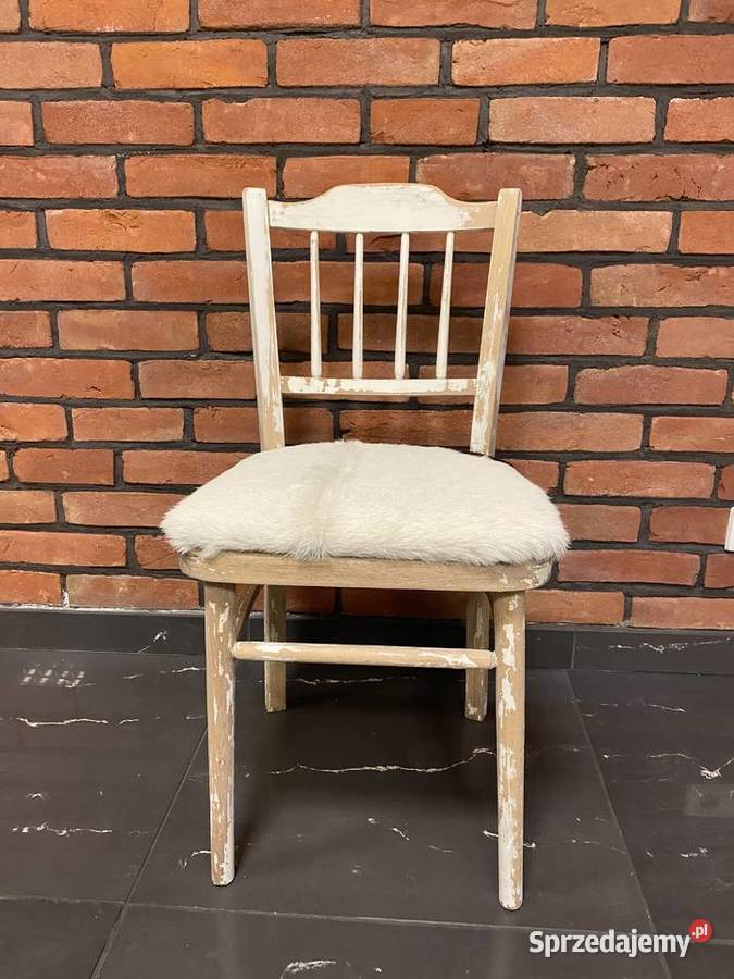 stare krzesło renowacji w technice shabby chic Września