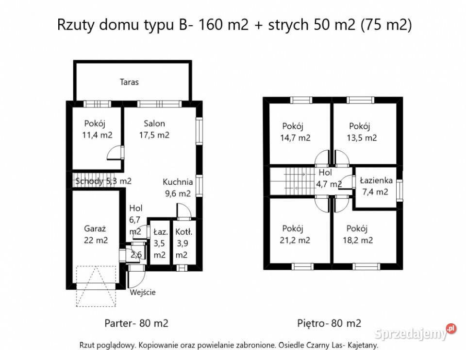 Energooszczędny dom Premium 176 210 m2 Kajetany Rok budowy 2025 sprzedam