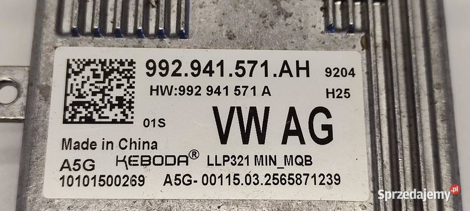 VW SKODA AUDI MODUŁ PRZETWORNICA LED 992941571AH
