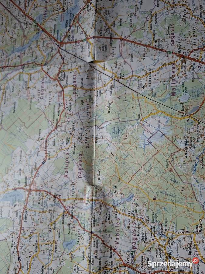 Łotwa 175 000 mapy 16 Latwijas novadi Kraków