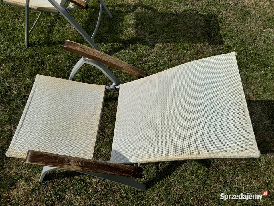 Leżak ogrodowy krzesło aluminiowe fotel na taras Garwolin