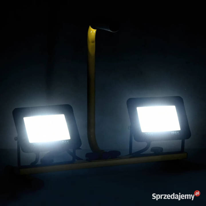 Reflektor LED z uchwytem 2x30 W zimne białe Warszawa