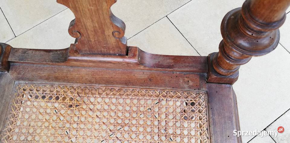 Krzesło z rafią eklektyczne stylowe fotel do Sulbiny