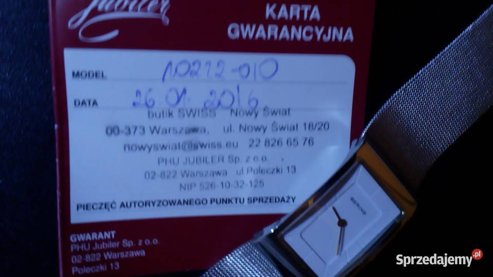 Świetny zegarek damski Bering Dla kobiet Warszawa