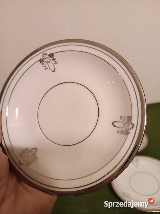 Talerzyki spodki porcelana Silesia Gorlice