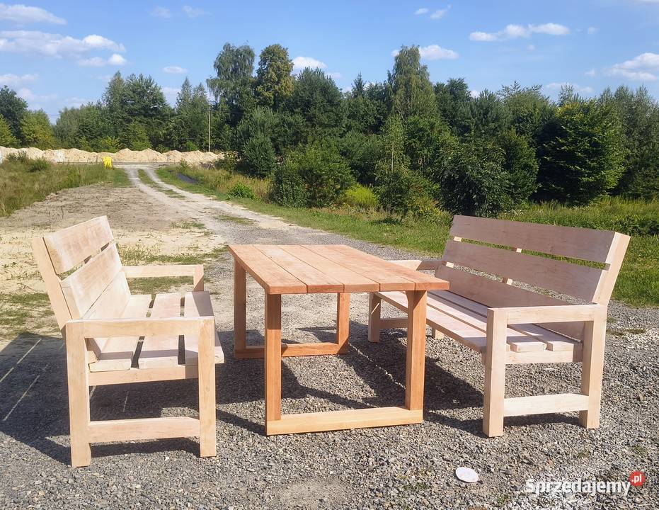 Zestaw mebli ogrodowych z olchy Godów