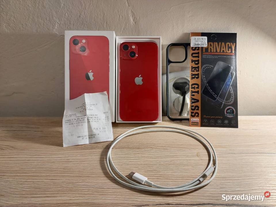 Iphone 13 128gb product red stan bardzo dobry
