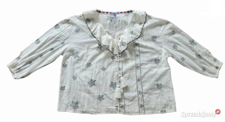 KOSZULA GWIAZDKI BLUZKA BOHO FRĘDZLE OVERSIZE Kalisz