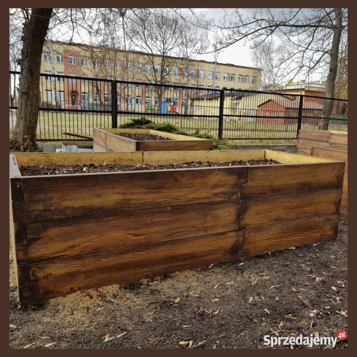 Kwietnik donica warzywnik betonowe drewno irys Łódź sprzedam