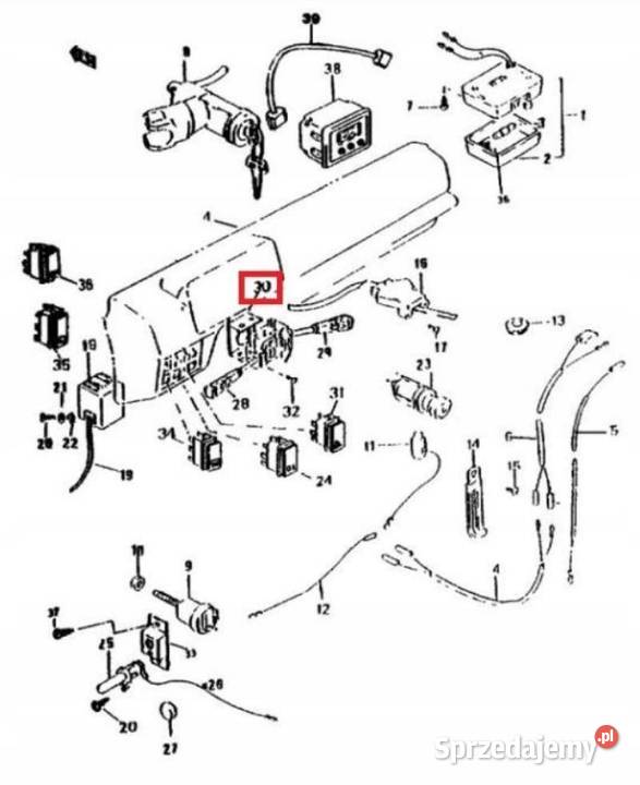 UCHWYT PRZEŁĄCZNIKA ZESPOLONEGO SUZUKI SAMURAI sprzedam