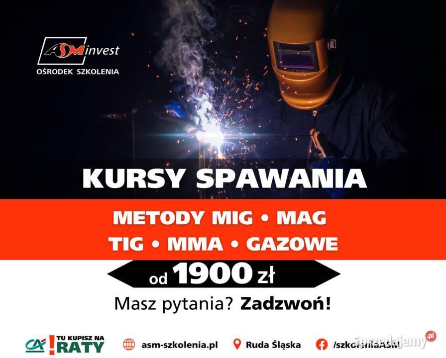 Szkolenia spawalników MIG MAG TIG MMA