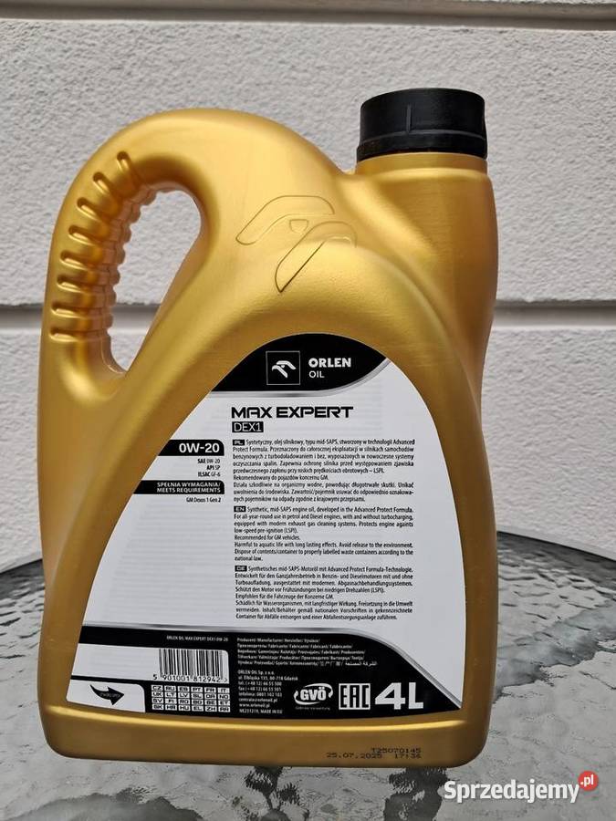 Orlen Oil 0W20 Expert Dex Kielce