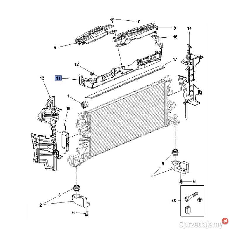Opel Astra K 5 V osłona kierownica wlot Jarocin