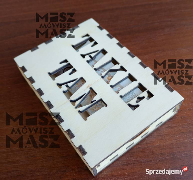 Pudełko na kasę hajs pieniądze Mikołaja ślub wielkopolskie